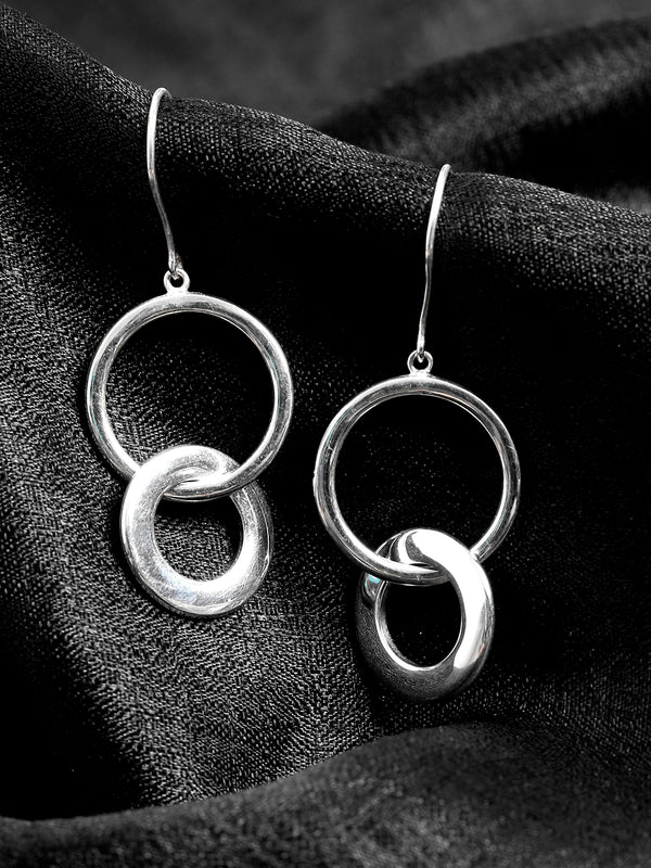 Layered Hoops Earrings in 925 Sterling Silver
