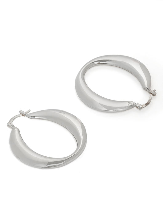 pair of oval earrings