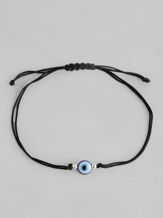 Evil eye bracelet in black thread