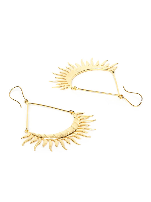 sun earrings pair