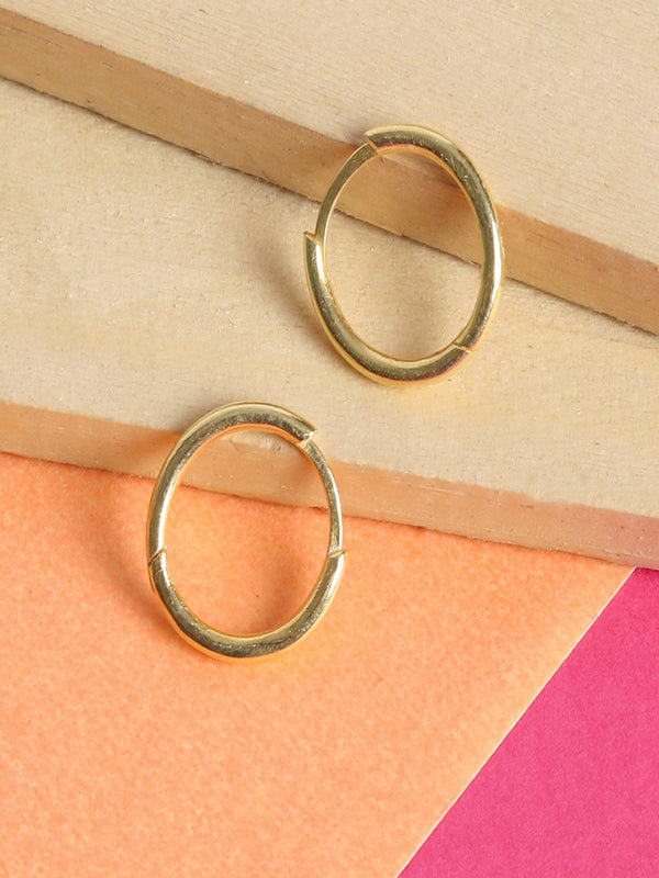 Classic 22k Gold Plated Hoop in 925 Sterling Silver