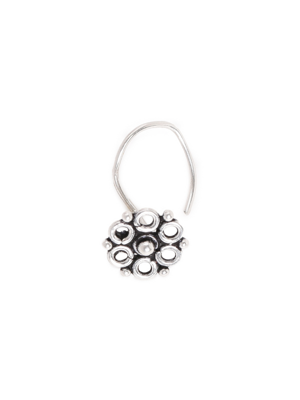 925 Sterling Silver Floral Nose Pin